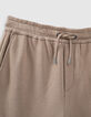 Jogging marron clair bio élastiqué Homme-2