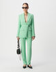 Damesbroek in groen gerecycled polyester-1