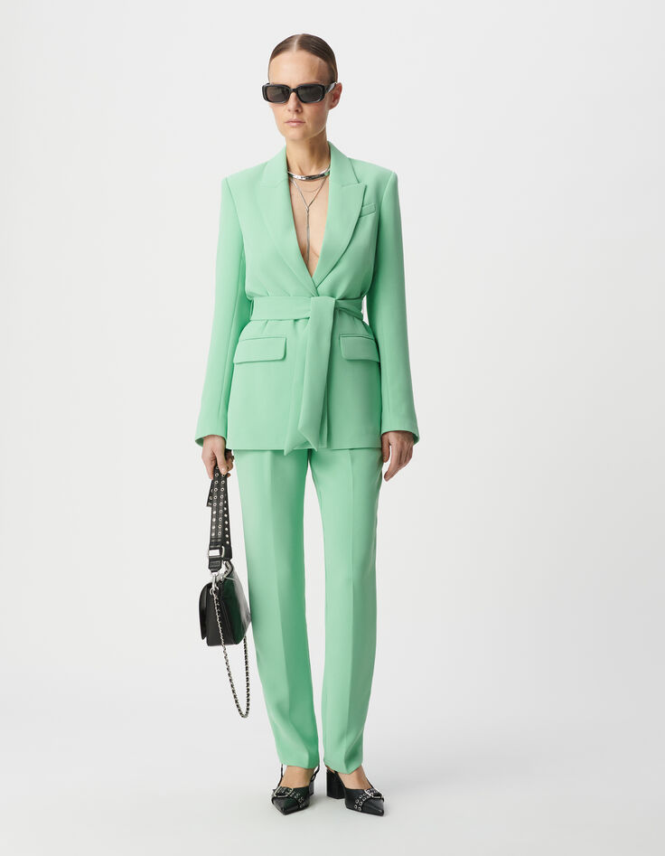 Damesbroek in groen gerecycled polyester-1