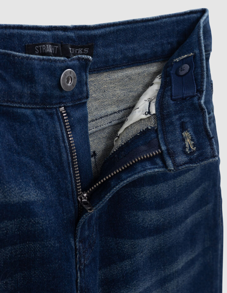 Jean DROIT bleu foncé Waterless garçon-8