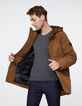 Parka cognac à capuche Homme-6