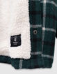 Blouson surchemise à carreaux vert fourré garçon-6