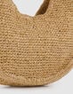 Allane Mujer bolso media luna trenzado rafia beige-5