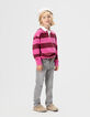 Boys’ grey SLIM jeans with woven belt-1