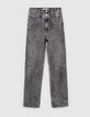 Vaqueros slouchy algodón BCI gris cropped mujer-6