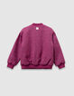 Blouson rose esprit tweed fille-6