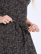 Vestido largo de crepé estampado minimalista-6