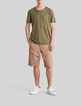 Men’s beige CARGO CROPPED Bermuda shorts-5