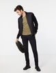 Men’s khaki Essential V-neck T-shirt-6