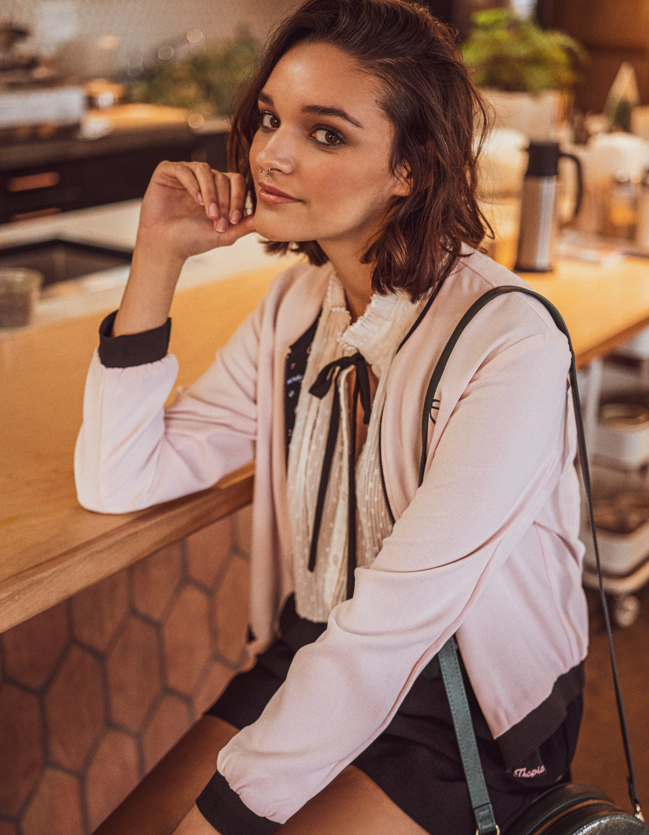 Black and white short jumpsuit sale