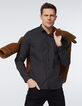 Camisa SLIM negra estampado Rock Hombre-1