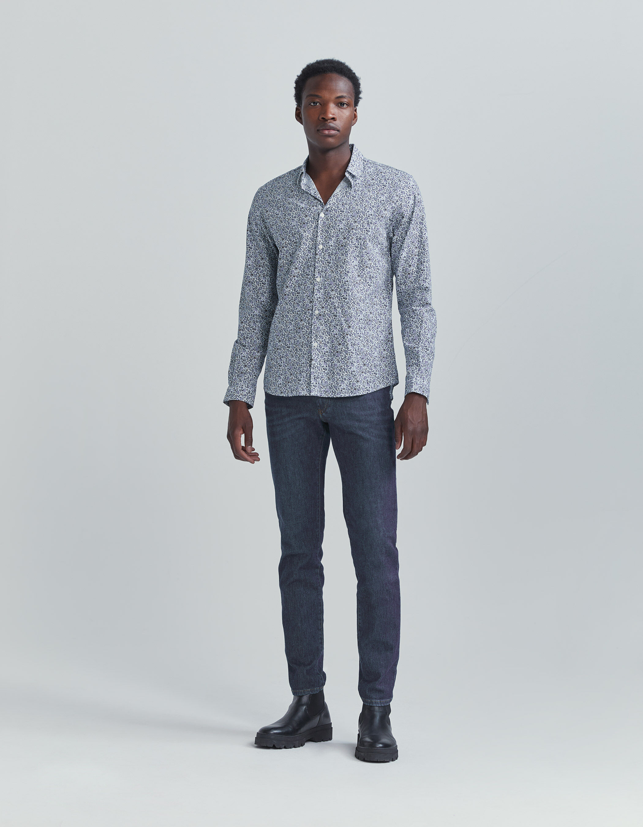 Flower print store shirt mens