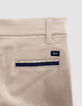 Pantalon de costume cérémonie beige garçon-7