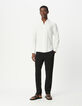 Chemise SLIM blanche 100% lin Homme-1