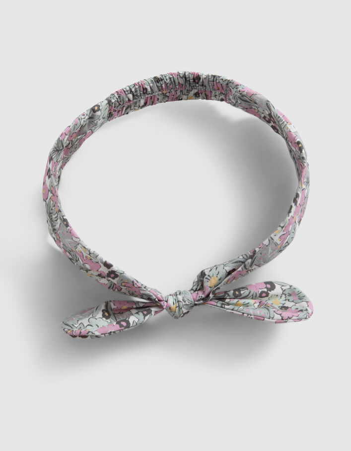 Baby girls’ khaki headband with little flower print - IKKS