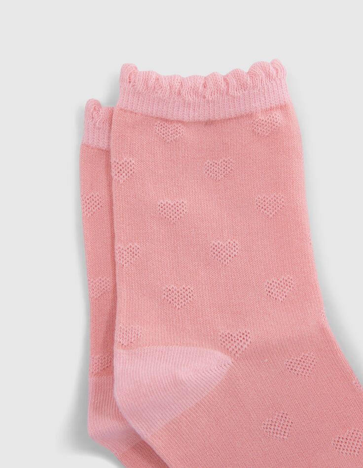 Calcetines rosa, blanco y azul bebé niña-4