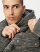 Men’s grey corduroy padded jacket with detachable hood-3 Men’s grey corduroy padded jacket with detachable hood-3