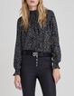 Blusa azul LENZING&trade; ECOVERO&trade; estampado pantera Mujer-1