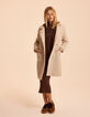 Robe tube marron tricot c&ocirc;tel&eacute; I.Code-6