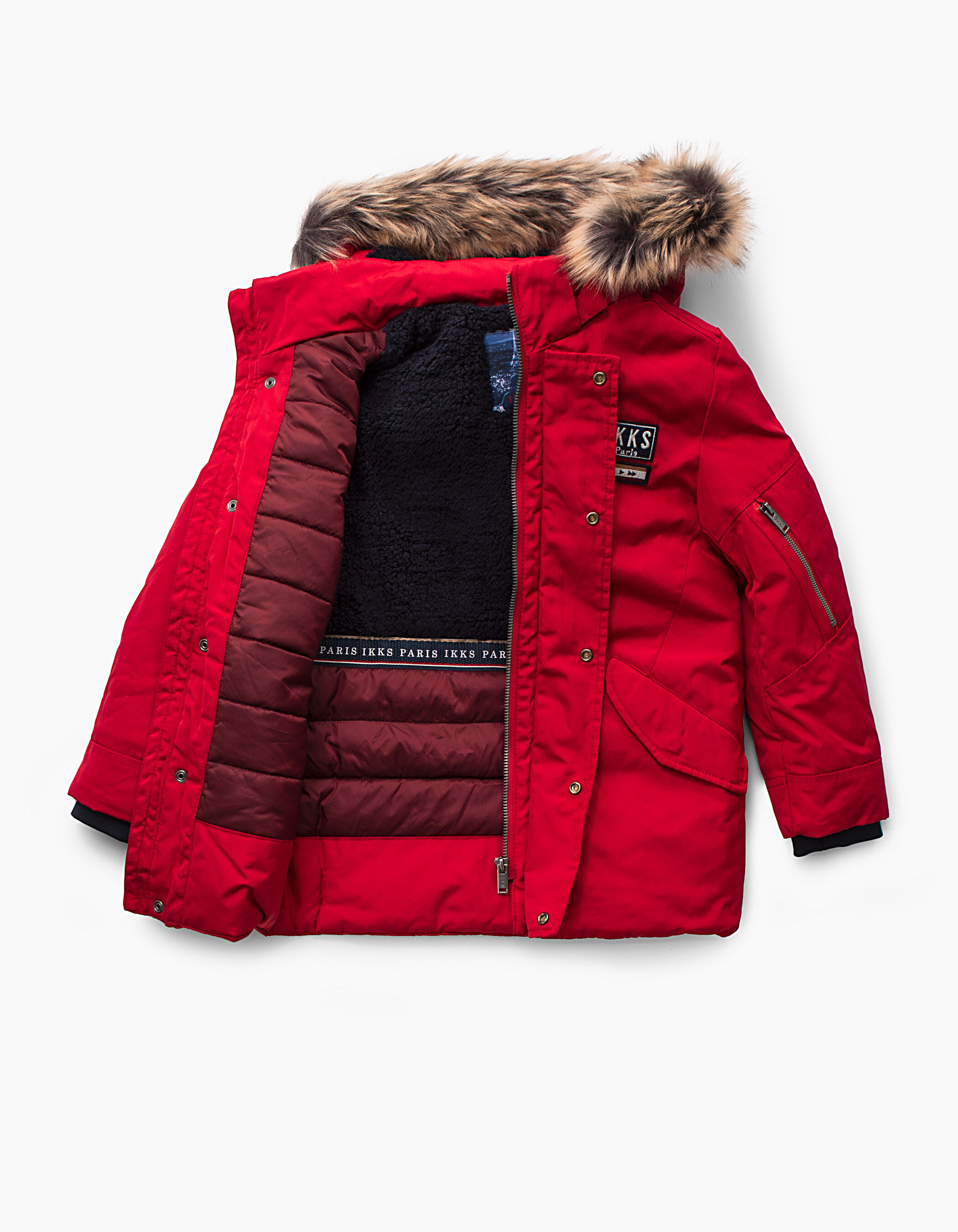Manteau enfant rouge sale