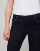 Vaqueros 7/8 slim azul negro powerstretch con tachuelas-3