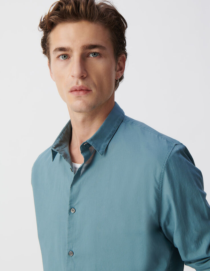Chemise EASY orage voile de coton bio Homme-4