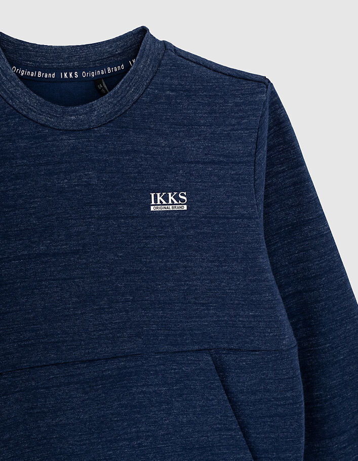 Raw blue Essential cotton fleece sweatshirt-3