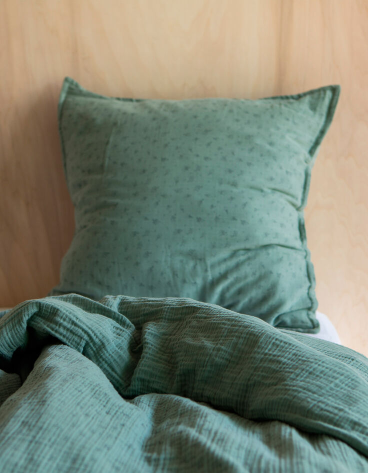 Juego cama verde gasa bio almohada 50x75 GABRIELLE PARIS-2