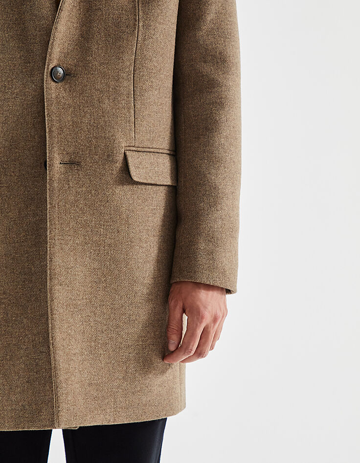 Men’s light brown straight coat-4 Men’s light brown straight coat-4