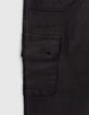 Girls’ black CARGO trousers-4