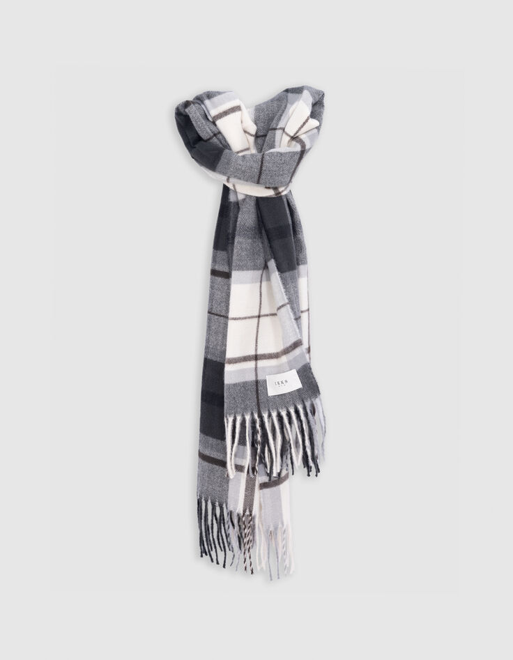 Bufanda de cuadros escoceses para hombre-1