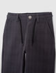 Schwarze Jungen-Jerseyhose mit minimalistischem Motiv-2