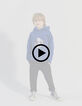 Optischer blauer Lentikular-Jungensweater, Kosmos-Motive-8