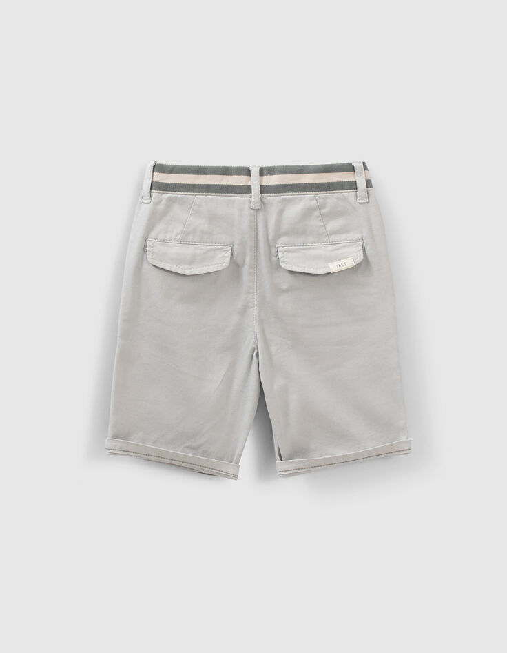 Orangefarbene Chino-Jungenbermudas-2