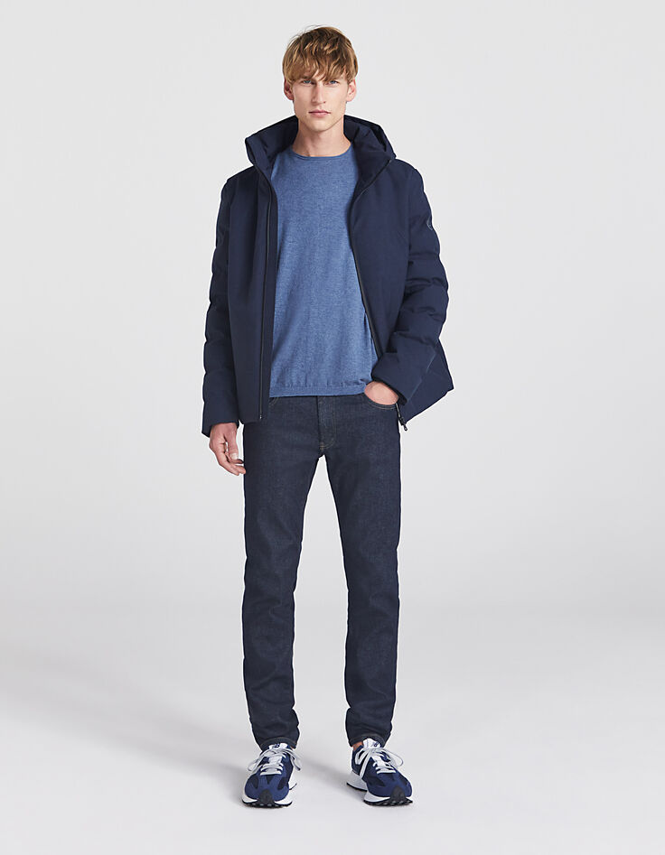 Men’s stone fine slub knit sweater-5