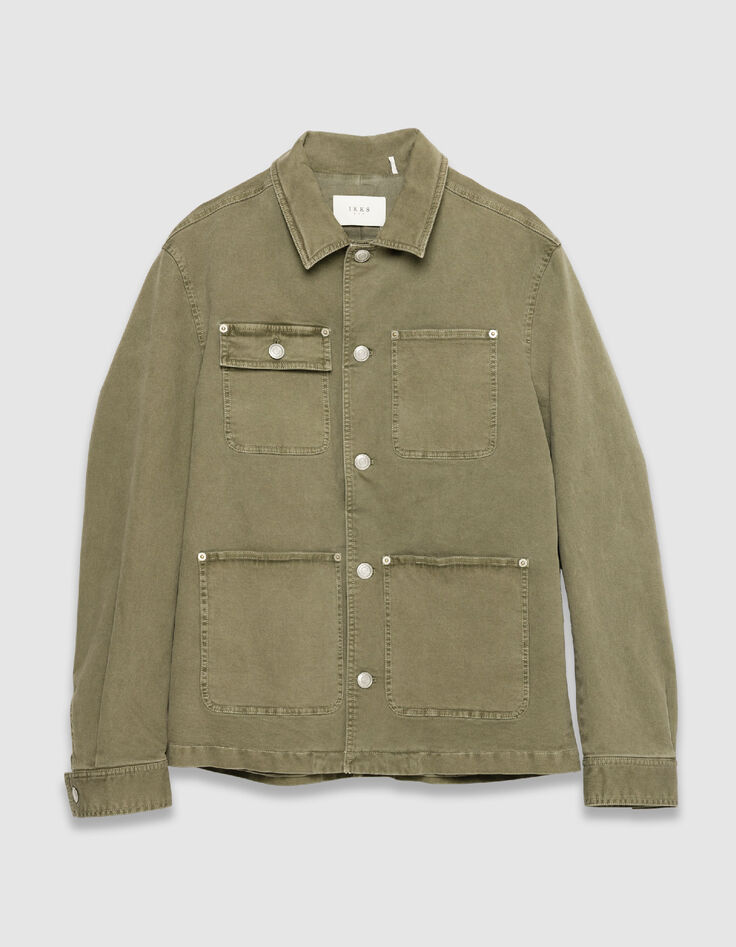 Veste saharienne kaki multipoches Homme-7