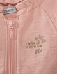 Cardigan rose molleton fa&ccedil;on gaze b&eacute;b&eacute; fille-4