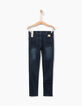 Jean skinny brut à bandes latérales sequins fille-2