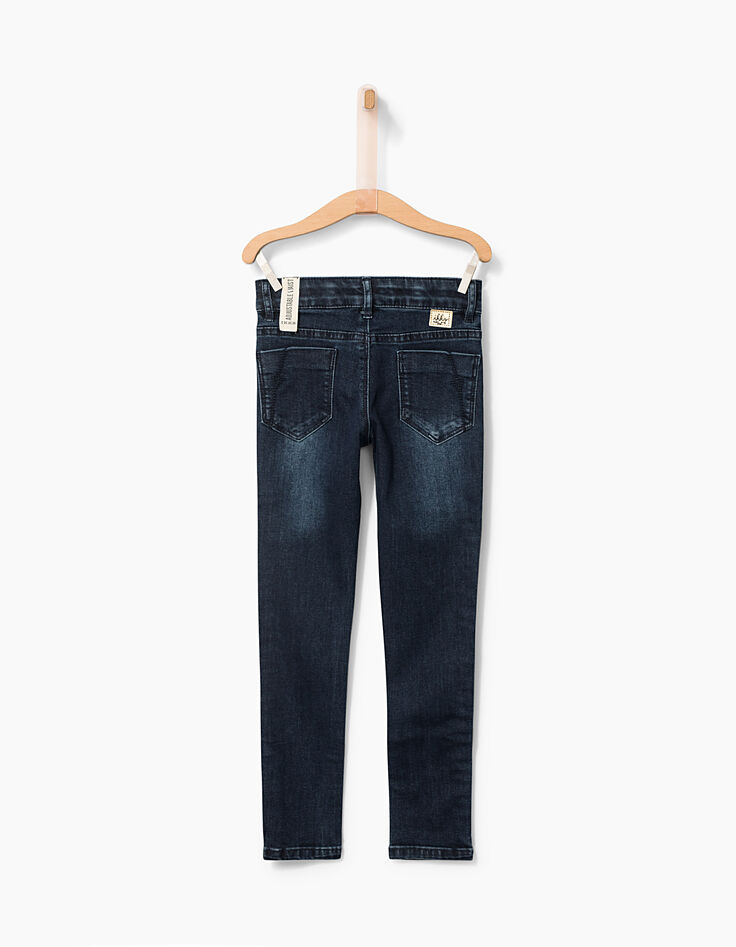 Jean skinny brut à bandes latérales sequins fille-2
