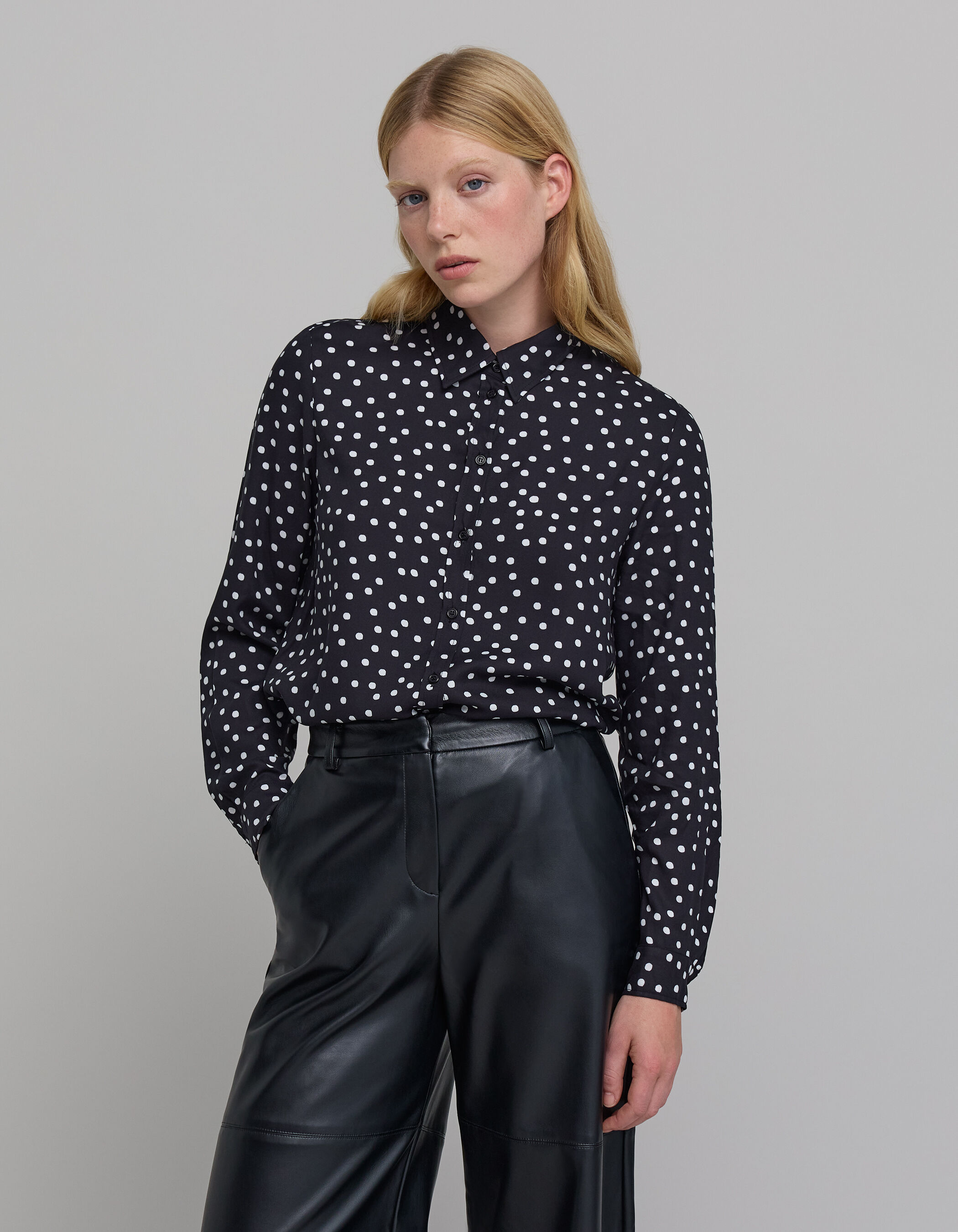 Camisa lunares mujer clearance
