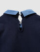 Marine sweater overhemd-trompe-l'oeil meisjes-8