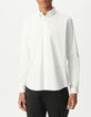Men’s white BasIKKS SLIM shirt with black line-1 Men’s white BasIKKS SLIM shirt with black line-1