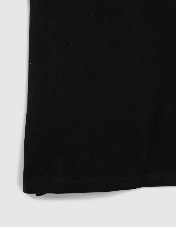 T-shirt noir print palmiers devant gar&ccedil;on-4