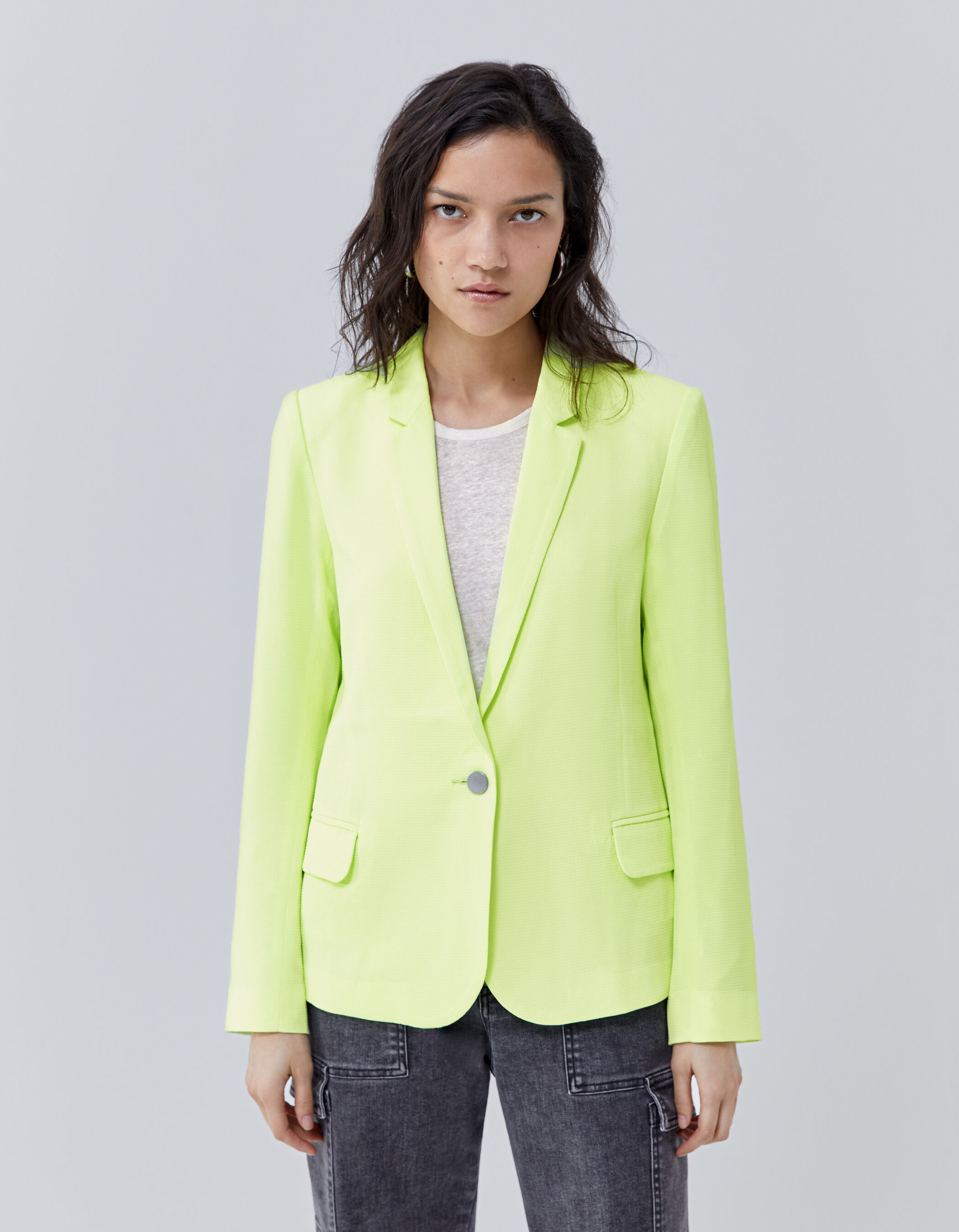 Lime green online suit jacket