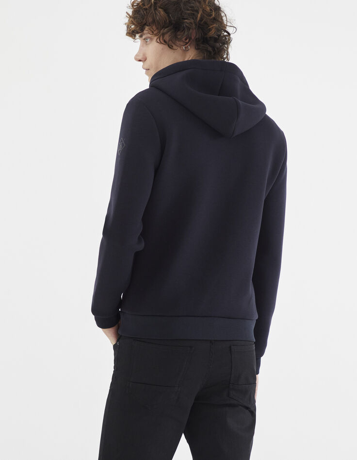 Sous-doudoune marine bi-matière Homme-4