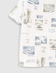 Gebroken wit T-shirt bio met stadsfoto&rsquo;s jongens -4