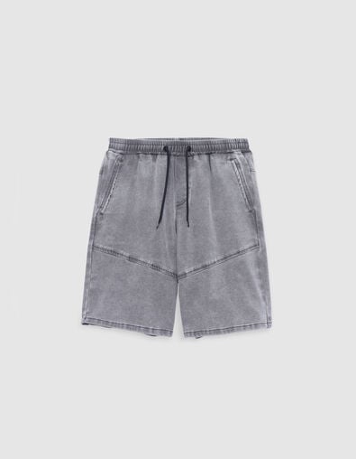 LOOSE jean shorts grey Waterless for boy - IKKS