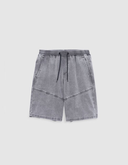 LOOSE jean shorts grey Waterless for boy - IKKS