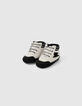 Schwarze Sneakers für Babyjungen mit Blitzmotiven -2