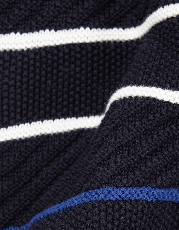 Pull marinière coton bio tricot fantaisie garçon-7